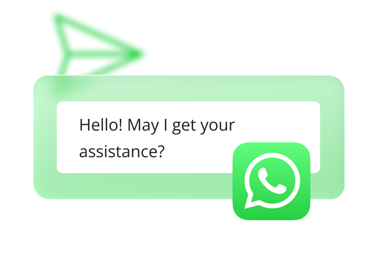 WhatsApp-bericht van een klant naar een zakelijk nummer